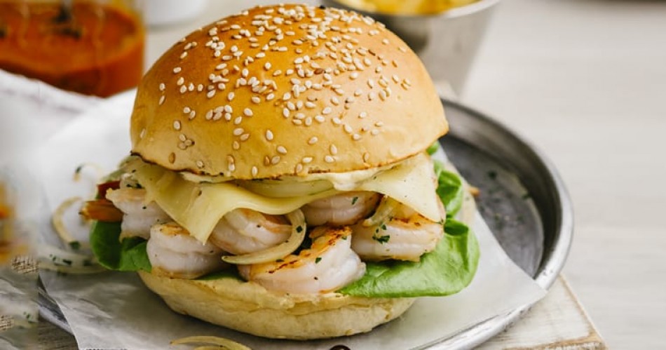 HAMBURGUESA DE CAMARÓN